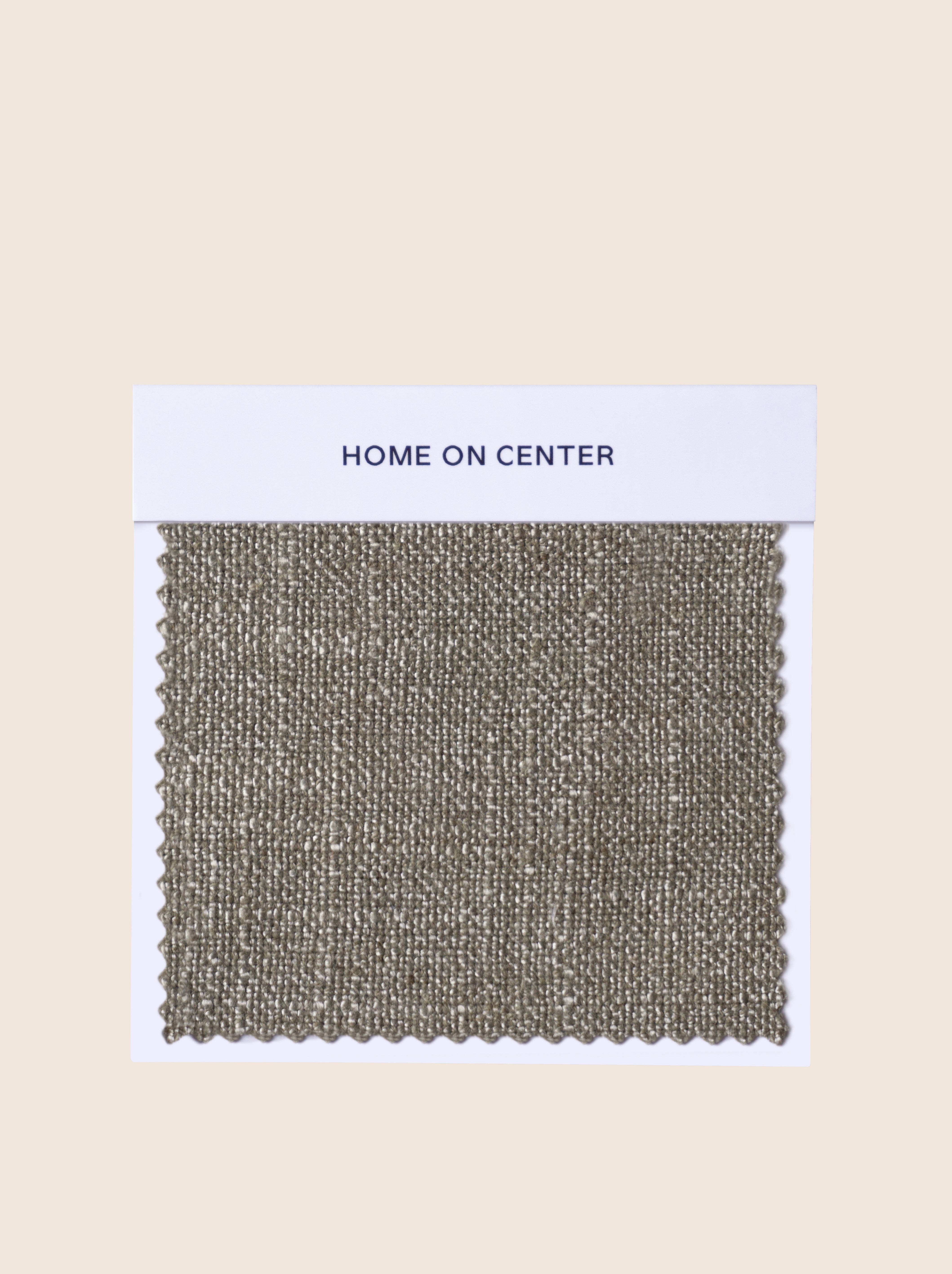 Lichen Linen – Soft, earthy green with warm gray undertones, perfect for serene, nature-inspired upholstery that complements organic interiors.