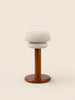 Polk Counter Stool with boucle seat and oak wood base – modern elegance by Home on Center