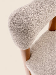 Cabrillo Bar Stool with column legs and boucle upholstery – crafted for comfort by Home on Center