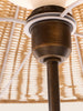 Marble and rattan table lamp with stacked stone base – sculptural and organic by Home on Center