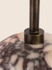 Marble and rattan table lamp with stacked stone base – sculptural and organic by Home on Center