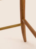 Taraval Counter Stool with handwoven backrest and sculptural wood legs – artisanal design by Home on Center