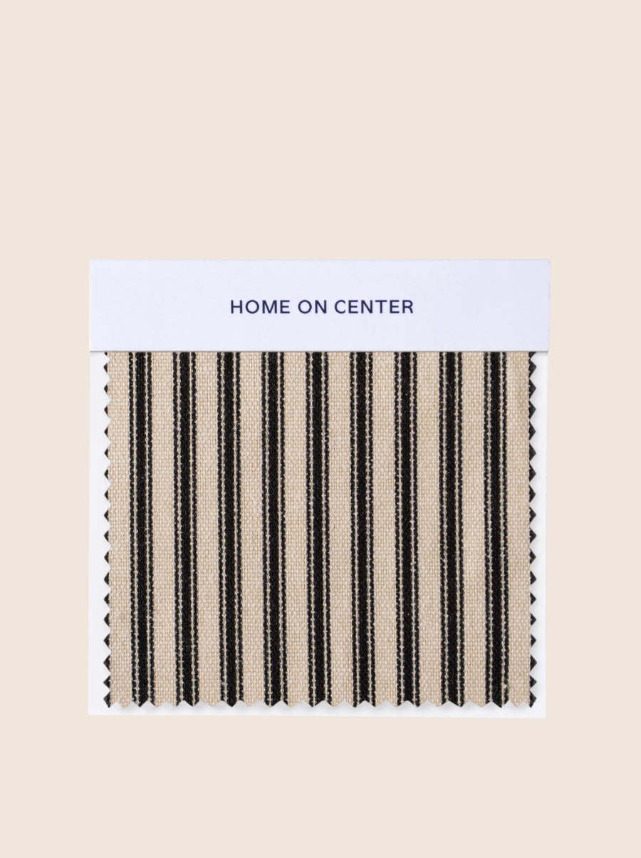 Serious Ticking (Linen) Fabric Swatch