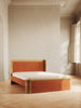Balboa Bed with curved edges and velvet panels – minimalist design by Home on Center