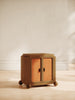 The Ellsworth Nightstand with soft paneled doors and ball feet – playful modern design by Home on Center