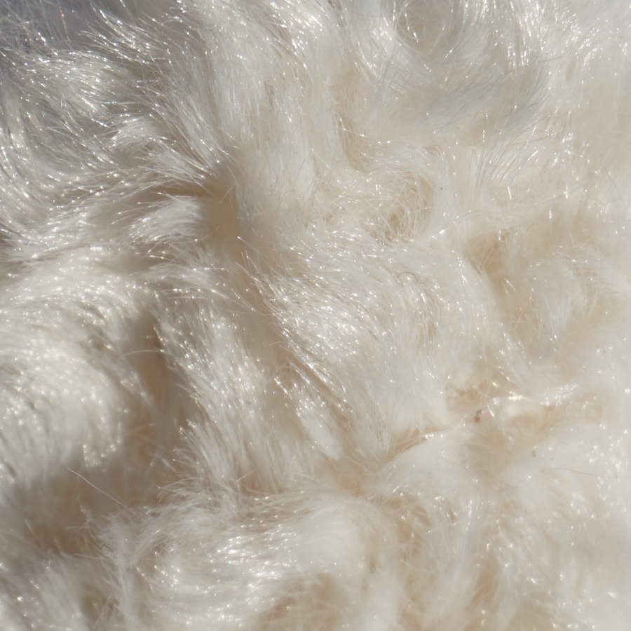 Faux Shearling Crème Fabric Swatch