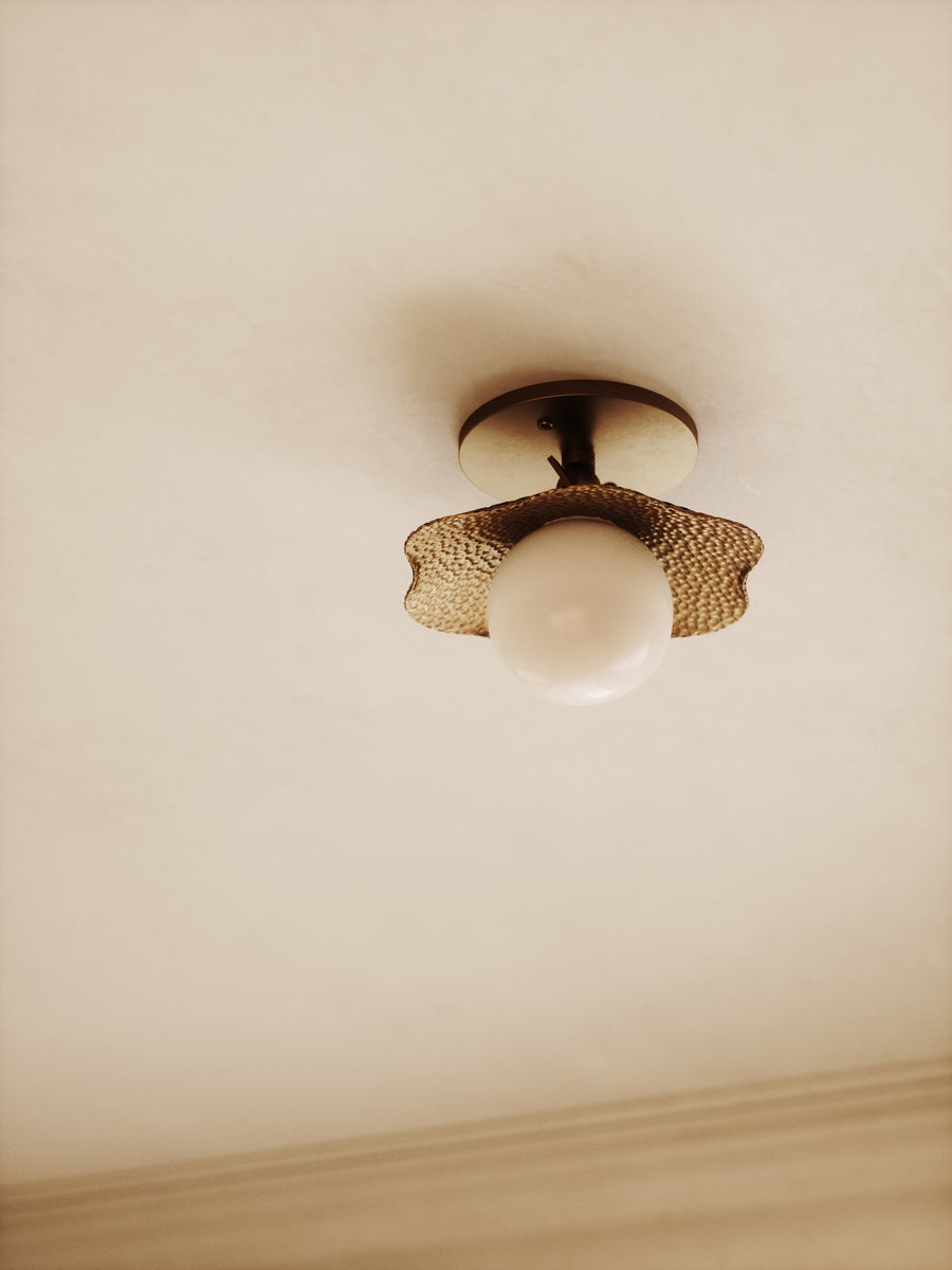 The Hayes Flush Mount Sconce
