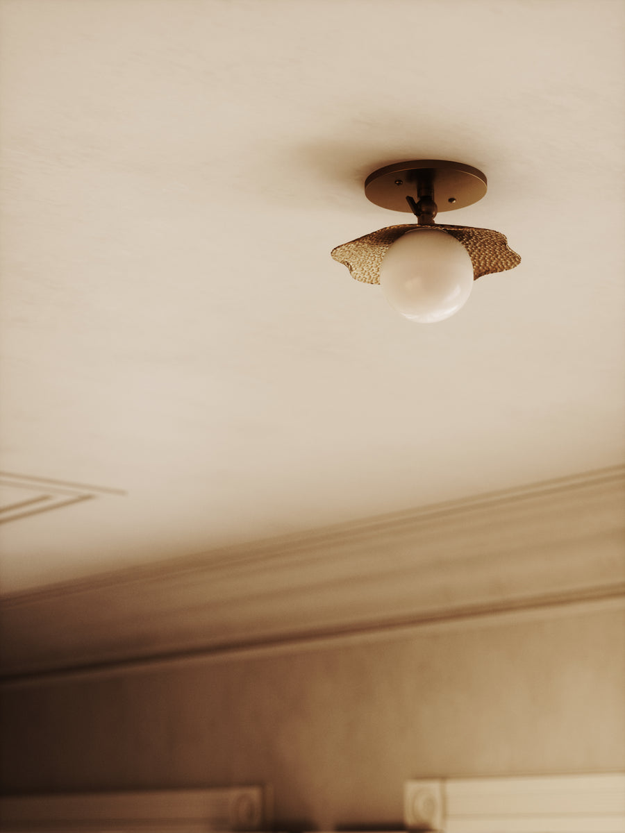 The Hayes Flush Mount Sconce