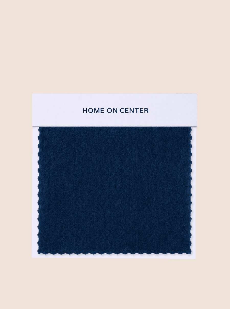Oxford Blue (Faux Mohair) Swatch - Home On Center