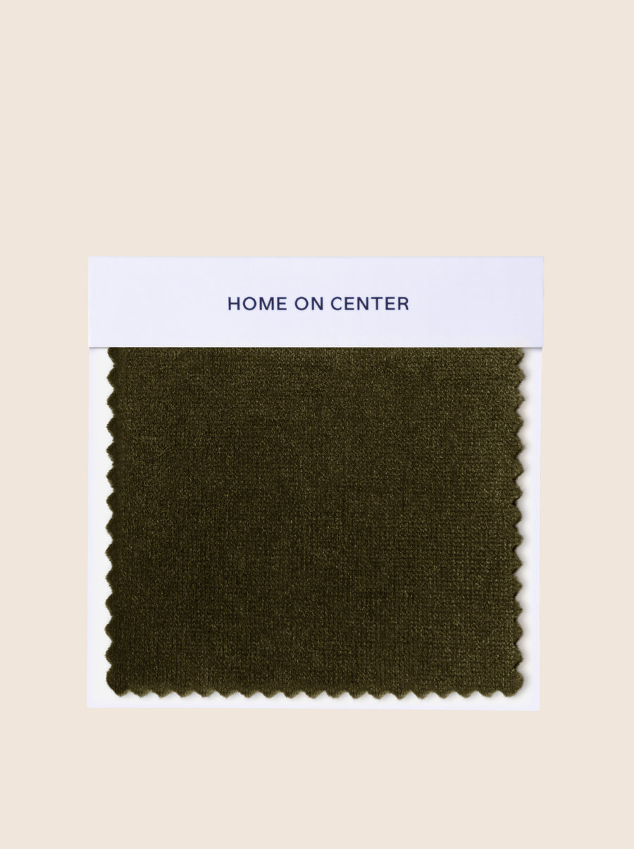 Olive (Velvet) Fabric Swatch