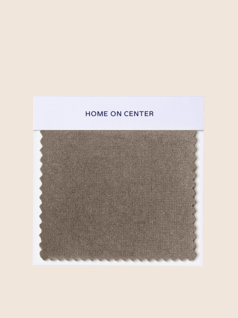 Taupe (Velvet) Fabric Swatch