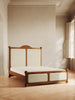 The Ellsworth Bed in solid wood with plush velvet panels – modern Victorian design by Home on Center