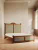 The Ellsworth Bed in solid wood with plush velvet panels – modern Victorian design by Home on Center