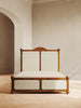 The Ellsworth Bed in solid wood with plush velvet panels – modern Victorian design by Home on Center