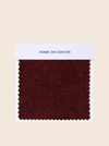 Oxblood (Mohair) Swatch - Home On Center