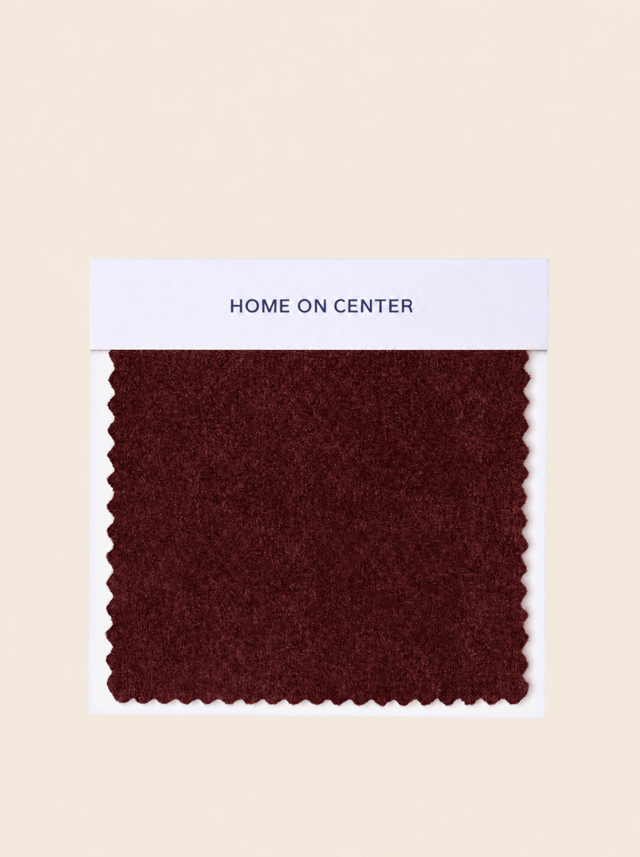 Oxblood (Mohair) Swatch - Home On Center
